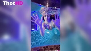 Octokuro pool bikini underwater cleavage Video Leak