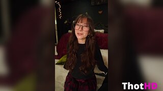 Bigtittygothegg masturbating object insertion Dildo Riding panties aside OF Vide