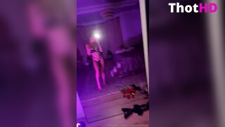 Paige Vanzant lingerie mirror OF Video