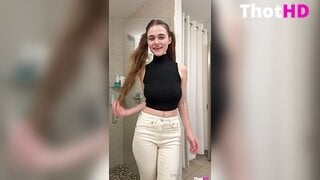 Megan Guthrie fitting room mirror ass from behind NSFW Video
