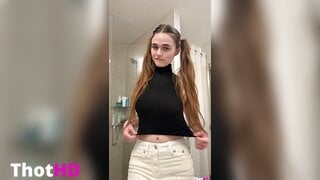 Megan Guthrie ass from behind shorts bent over OF