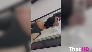 Genesis Mia Lopez ass pantyless mirror