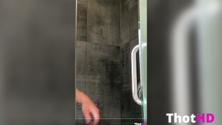 Mikaela Lafuente bathroom towel ass from behind OF Leak