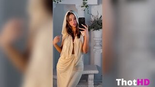 Mikaela Lafuente ass mirror dress OF
