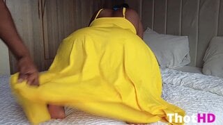 AppleBottom52 Horny Housegirl Tempted Her Boss to Fuck the Big Ass Inside Her Dress
