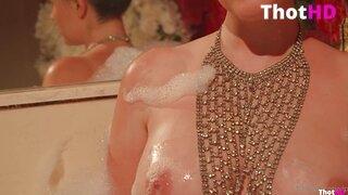 Meg Turney nude bathtub bathing wine bottle Leaked OF Video