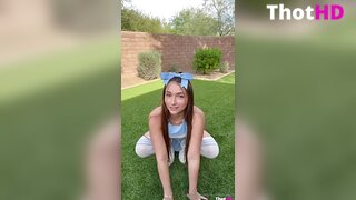 Skylar Mae masturbating outdoor object insertion pantyless OnlyFans