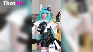 Emiru cat ears cat girl thighhighs cat tail OnlyFans