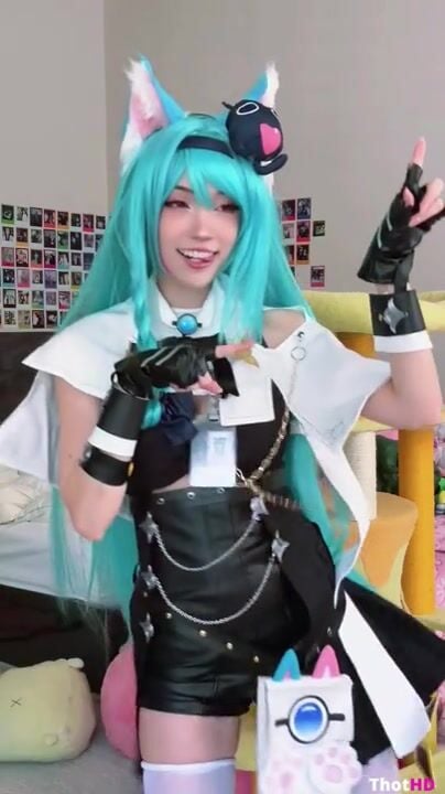 Emiru cat ears cat girl thighhighs cat tail OnlyFans