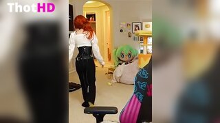Emiru from behind corset OnlyFans Leak