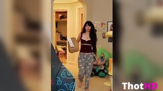 Emiru cleavage from behind Leaked Video