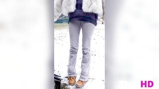 Emiru outdoor pantyhose Video