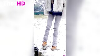 Emiru outdoor pantyhose Video