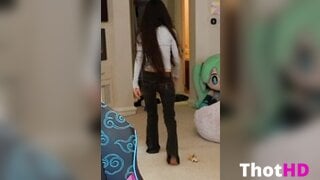 Emiru from behind Leaked OF Video