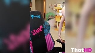 Emiru cleavage from behind OF Video