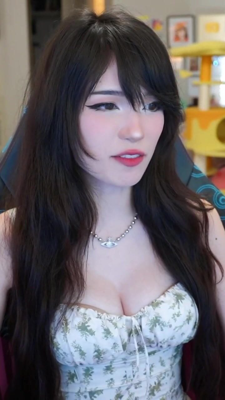 Emiru cleavage dress OnlyFans