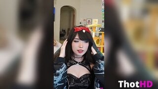 Emiru cleavage dress Video