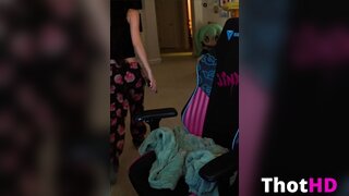 Emiru undressing cleavage NSFW Video