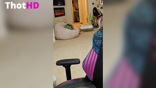 Emiru shorts thighhighs from behind cleavage Leaked Video