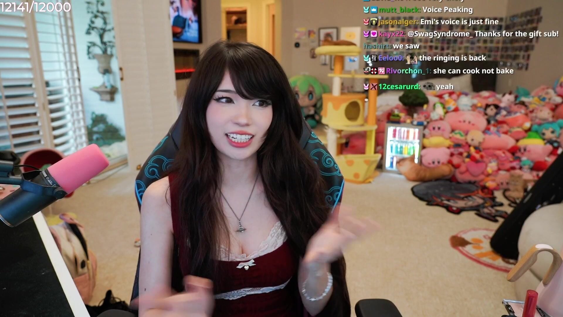 Emiru dress cleavage Video Leak