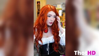 Emiru choker cleavage Big Tits corset OnlyFans