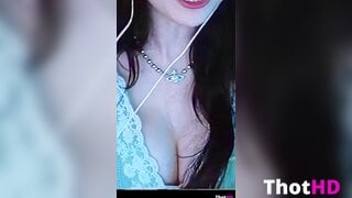 Emiru cleavage close-up OF Leak