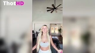 Haliey Welch cleavage from behind NSFW Video