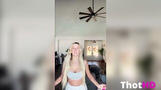 Haliey Welch cleavage from behind NSFW Video