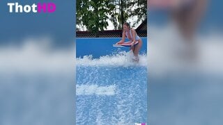 WettMelons outdoor bikini cleavage Big Tits