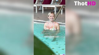 WettMelons bikini poolside Big Tits cleavage OF Leak