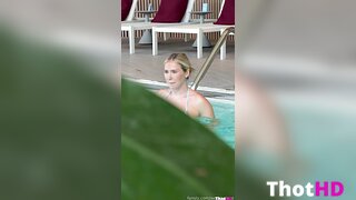 WettMelons bikini poolside Big Tits cleavage OF Leak
