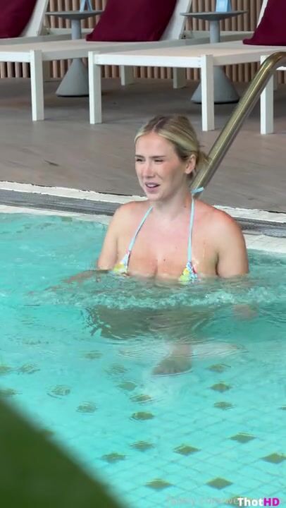WettMelons bikini poolside Big Tits cleavage OF Leak