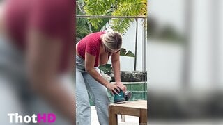 WettMelons cleavage Big Tits bent over downblouse OF