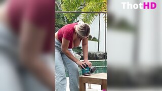 WettMelons cleavage Big Tits bent over downblouse OF