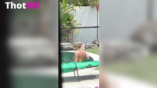 WettMelons bikini Big Tits poolside OF