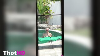WettMelons bikini Big Tits poolside OF