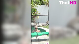 WettMelons bikini Big Tits poolside OF