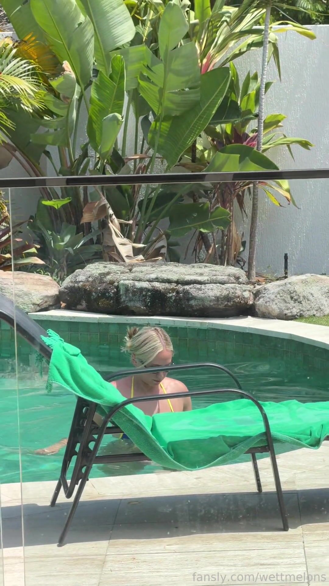 WettMelons bikini Big Tits poolside OF