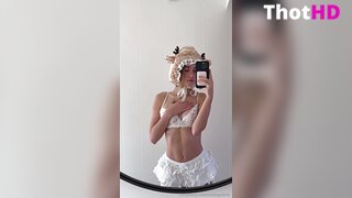 Anna Malygon mirror female pov from behind OF