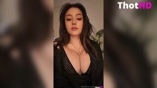 JadeyAnh cleavage Big Tits dress OnlyFans Leak