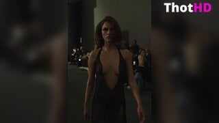Anna Malygon dress see-through knee boots Leaked OF