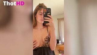 Anna Malygon One Tit Out cleavage Big Tits nightgown