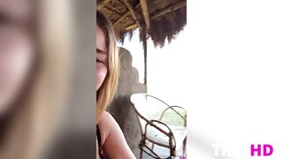 Anna Malygon lingerie ass cleavage from below Leaked OF Video