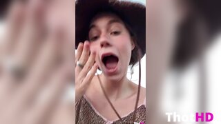 Maligoshik outdoor bikini see-through close-up OF Video