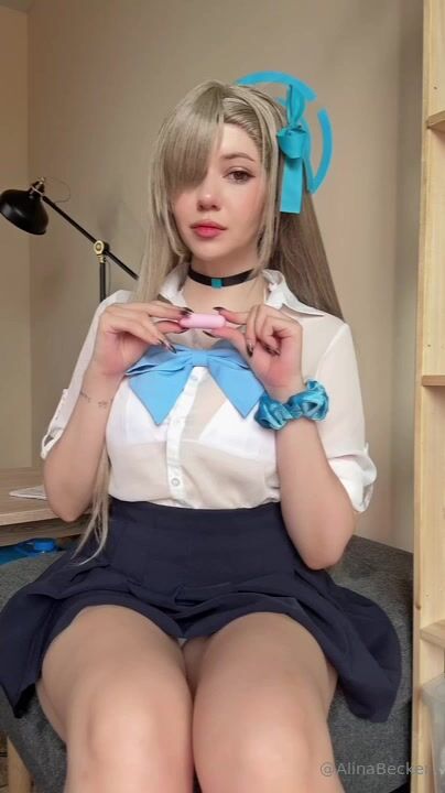Alina Becker choker school uniform Leaked Video
