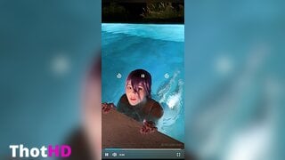 Alina Becker poolside NSFW Video