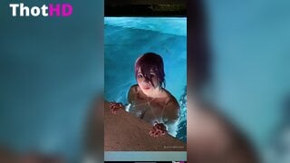 Alina Becker poolside NSFW Video