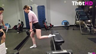 Jollyrancherzoo gym shorts bent over mirror Leaked OF Video