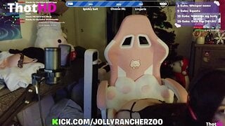 Jollyrancherzoo lingerie thighhighs cleavage OnlyFans