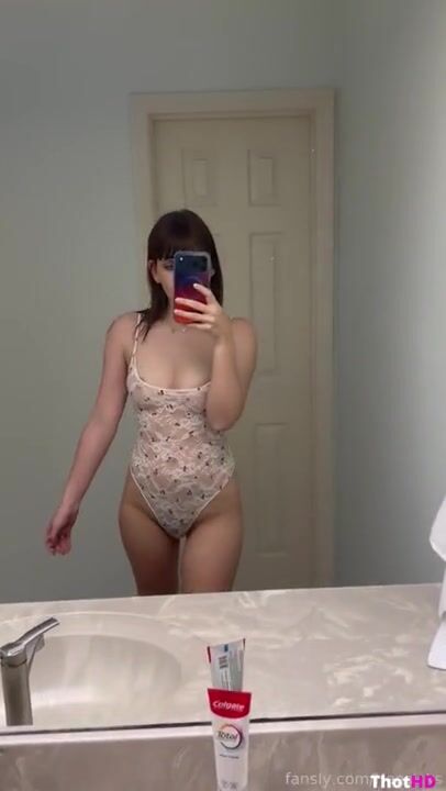 Haesicks mirror bathroom ass leotard OF Video